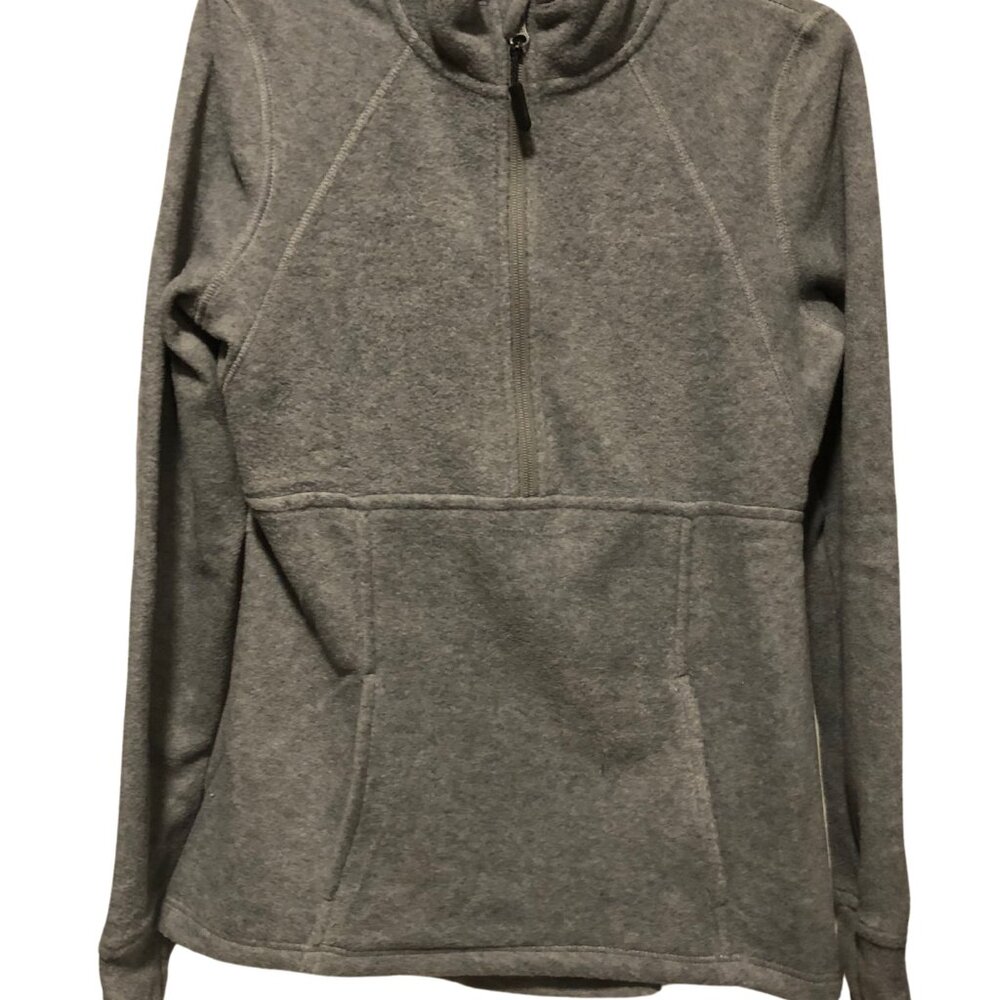 Zelos Gray Fleece Half Zip Pullover Jacket Womens Sz S NEW NWT